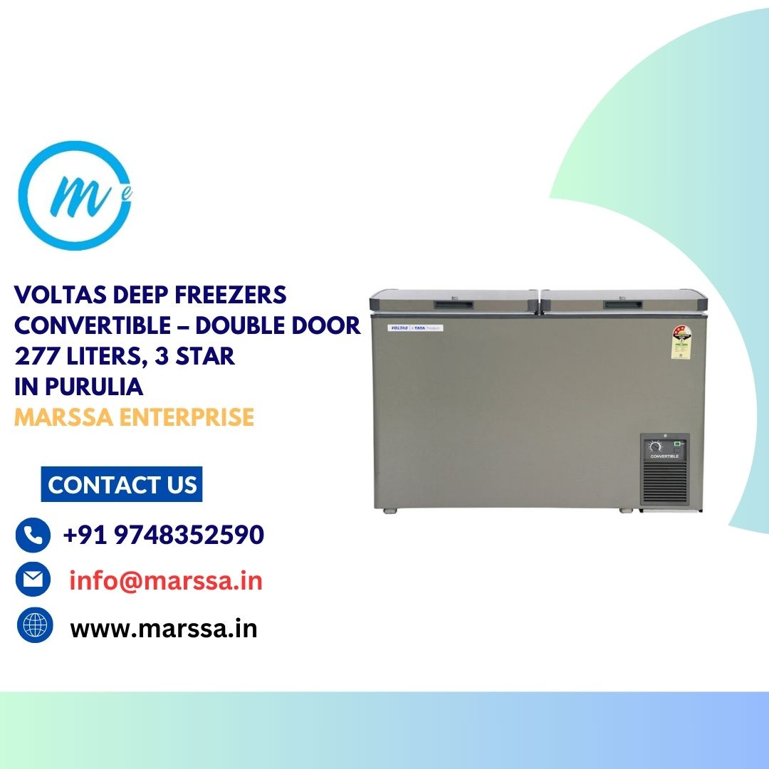 Voltas Deep Freezers Convertible – Double Door 277 Liters, 3 Star in Purulia Marssa Enterprise