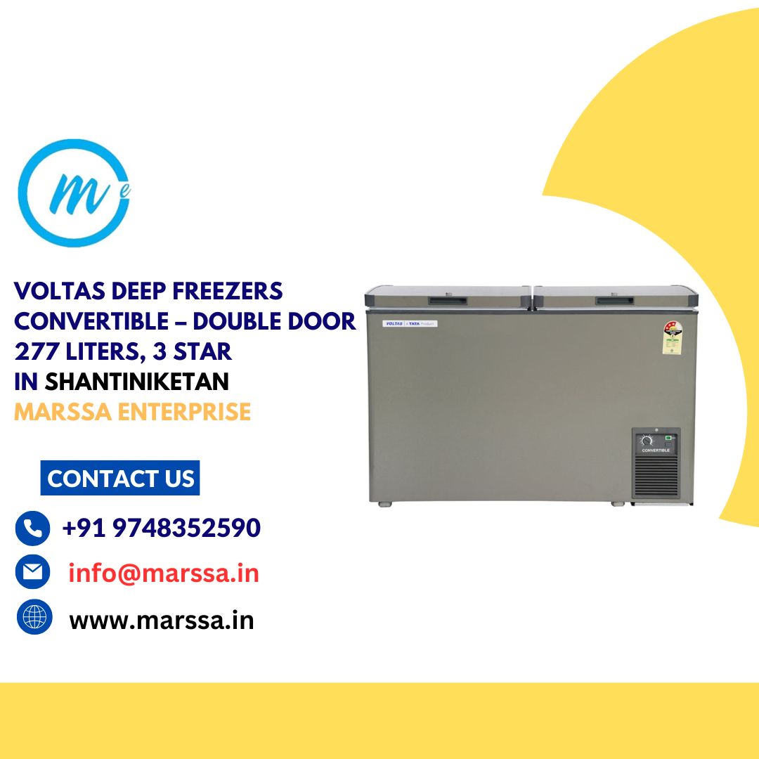 Voltas Deep Freezers Convertible – Double Door 277 Liters, 3 Star in Shantiniketan Marssa Enterprise