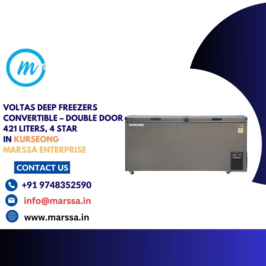 Voltas Deep Freezers Convertible – Double Door 421 Liters, 4 Star in Kurseong Marssa Enterprise