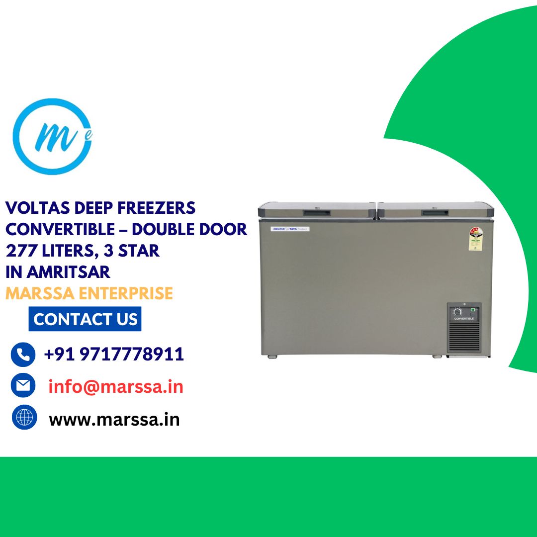 Voltas Deep Freezers Convertible – Double Door 277 Liters, 3 Star in Amritsar Marssa Enterprise