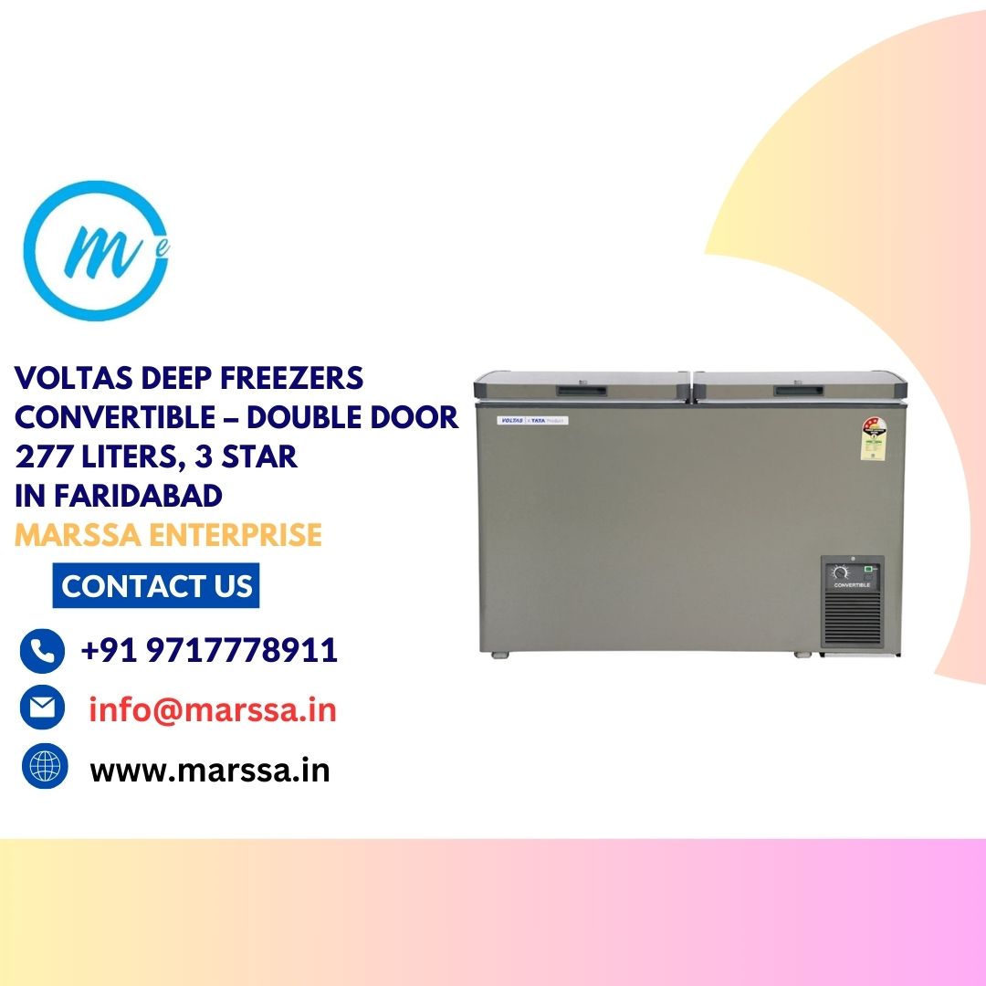 Voltas Deep Freezers Convertible – Double Door 277 Liters, 3 Star in Faridabad Marssa Enterprise