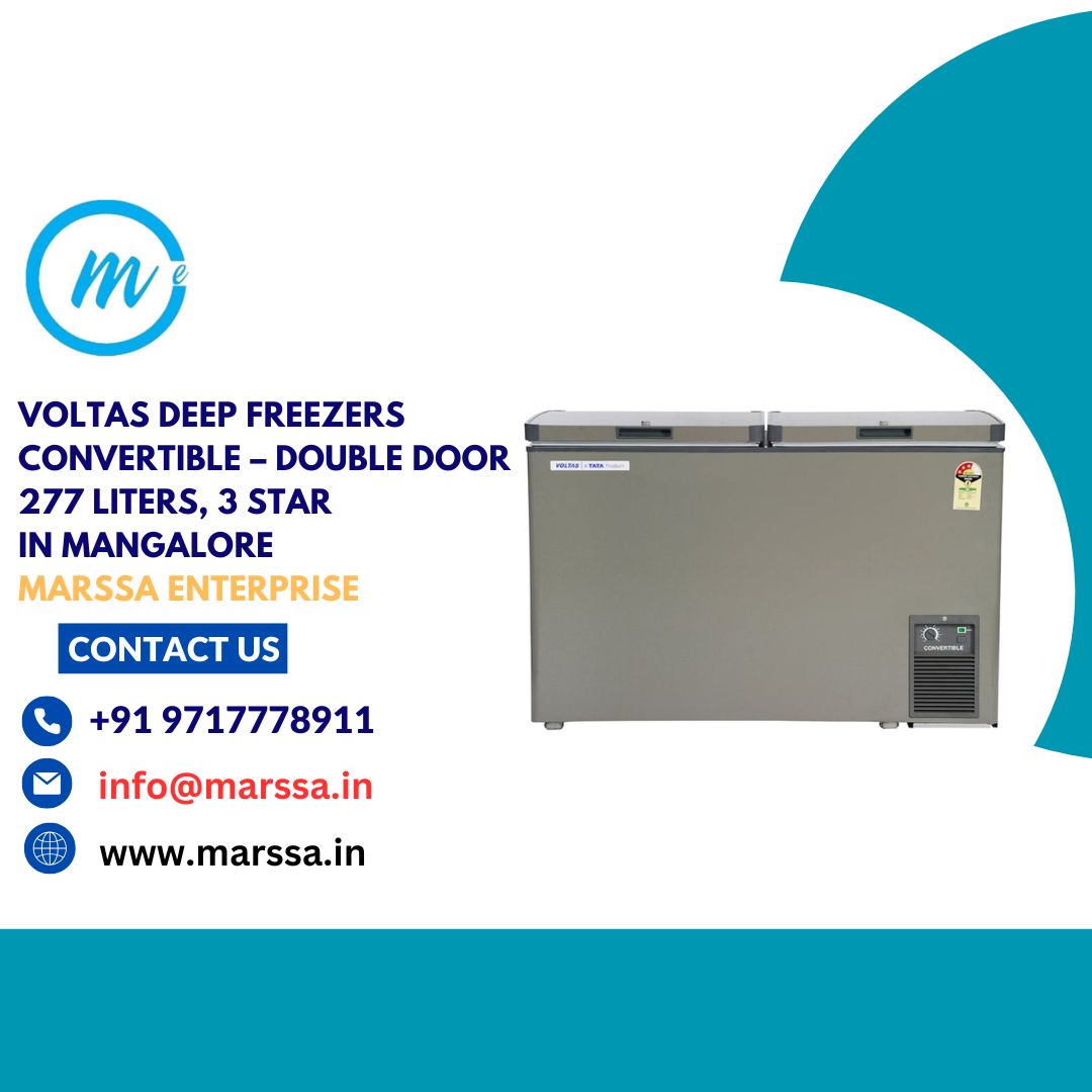 Voltas Deep Freezers Convertible – Double Door 277 Liters, 3 Star in Mangalore Marssa Enterprise