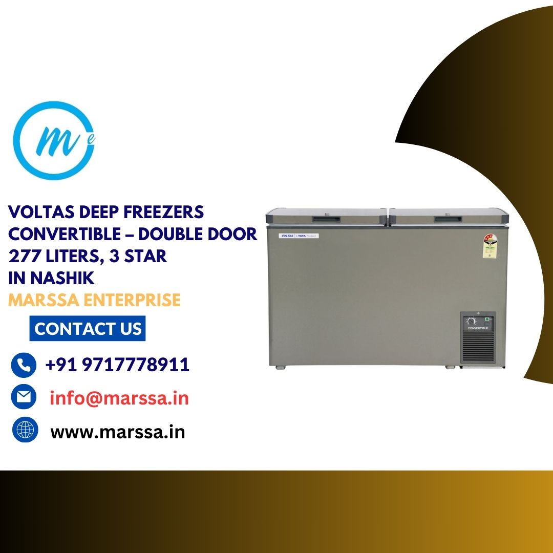 Voltas Deep Freezers Convertible – Double Door 277 Liters, 3 Star in Nashik Marssa Enterprise