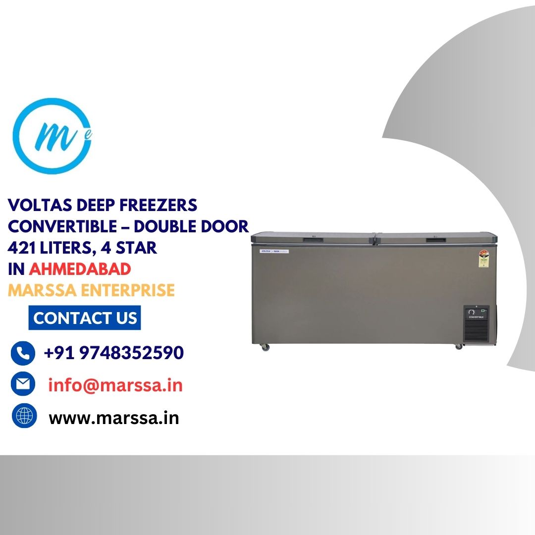 Voltas Deep Freezers Convertible – Double Door 421 Liters, 4 Star in Ahmedabad Marssa Enterprise