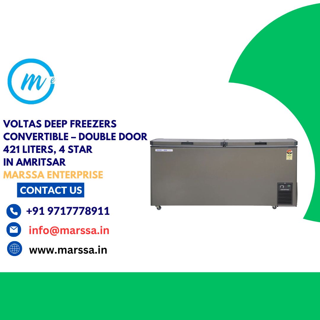 Voltas Deep Freezers Convertible – Double Door 421 Liters, 4 Star in Amritsar Marssa Enterprise