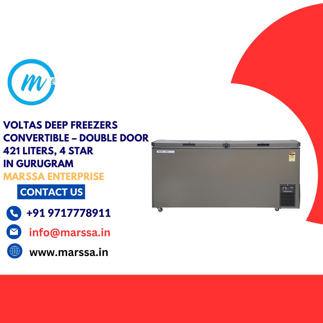 Voltas Deep Freezers Convertible – Double Door 421 Liters, 4 Star in Gurugram Marssa Enterprise