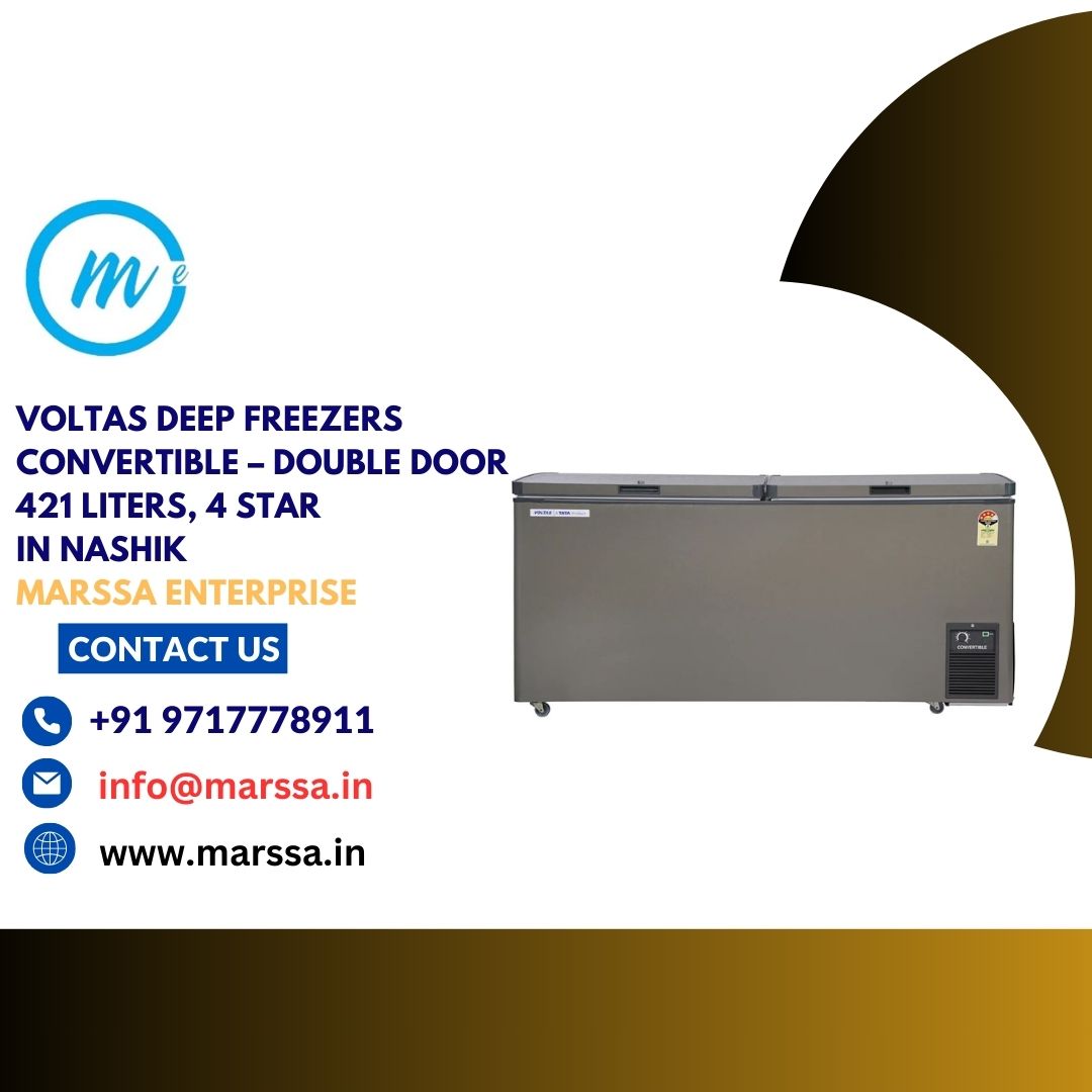 Voltas Deep Freezers Convertible – Double Door 421 Liters, 4 Star in Nashik Marssa Enterprise