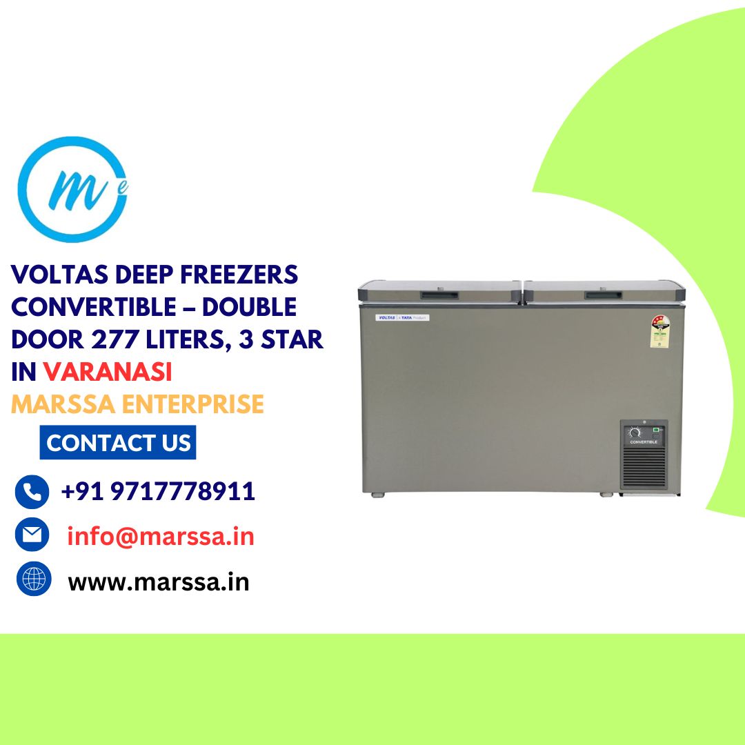 Voltas Deep Freezers Convertible – Double Door 277 Liters, 3 Star In Varanasi Marssa Enterprise