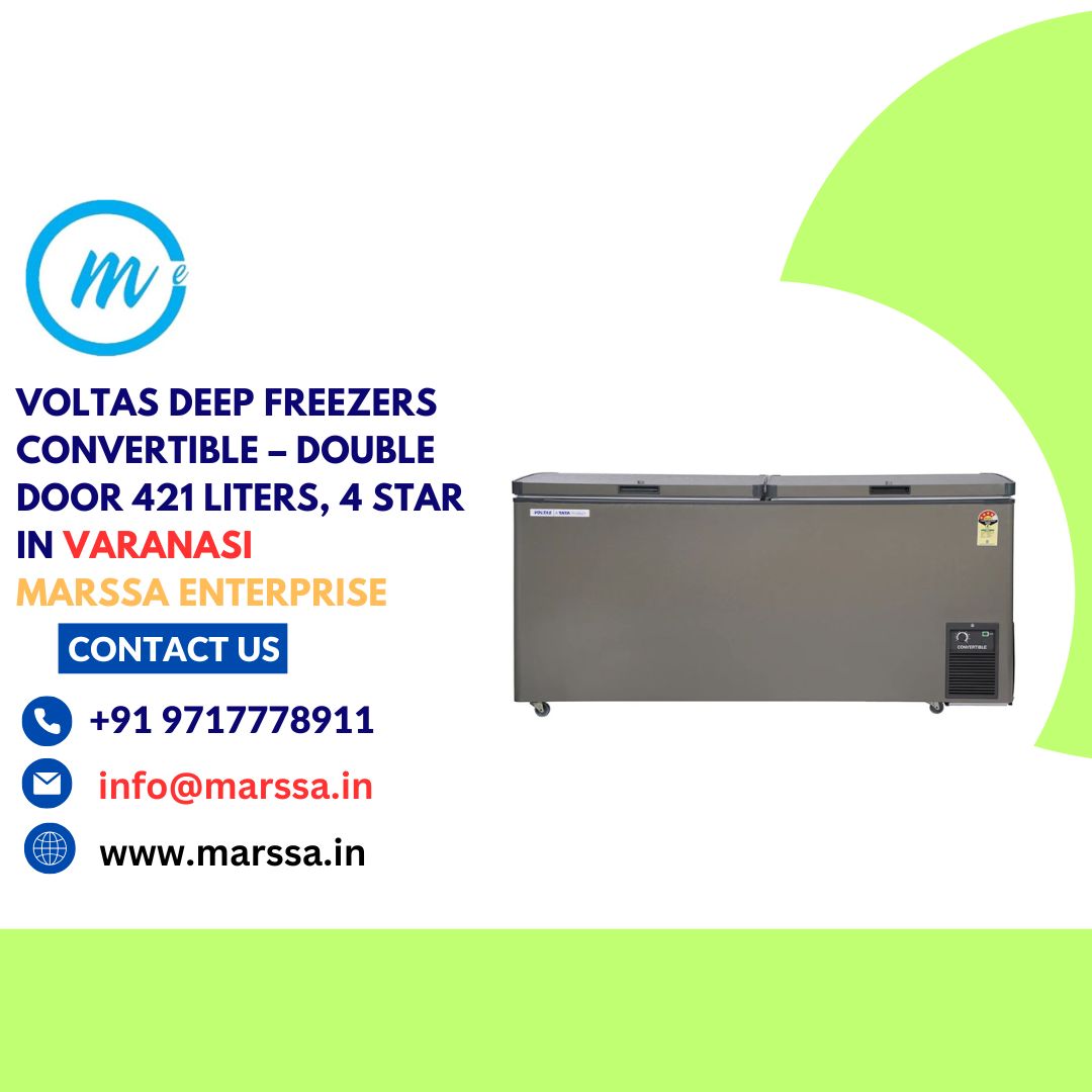 Voltas Deep Freezers Convertible – Double Door 421 Liters, 4 Star In Varanasi Marssa Enterprise