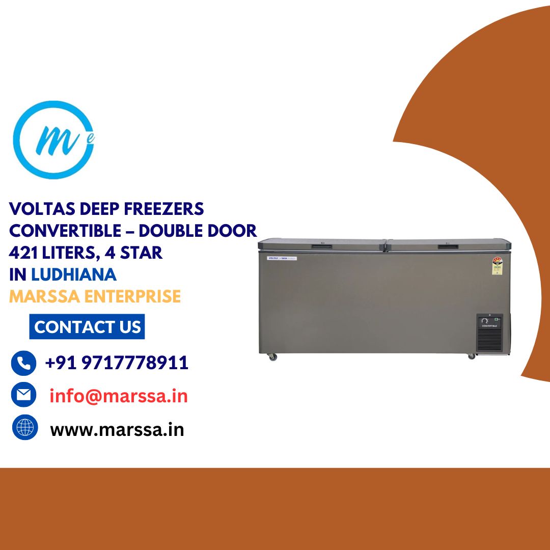 Voltas Deep Freezers Convertible – Double Door 421 Liters, 4 Star in Ludhiana Marssa Enterprise