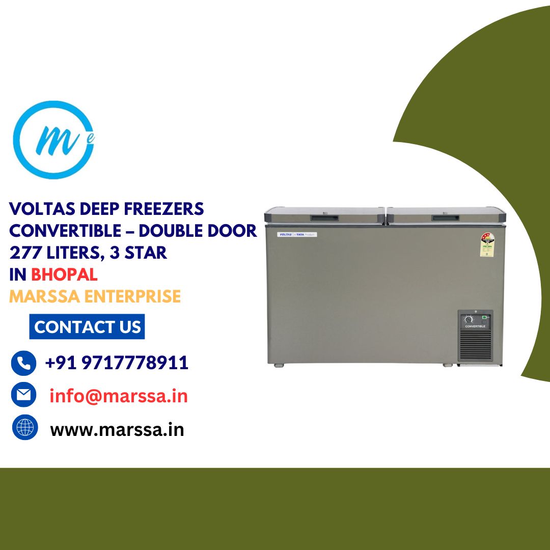 Voltas Deep Freezers Convertible – Double Door 277 Liters, 3 Star in Bhopal Marssa Enterprise