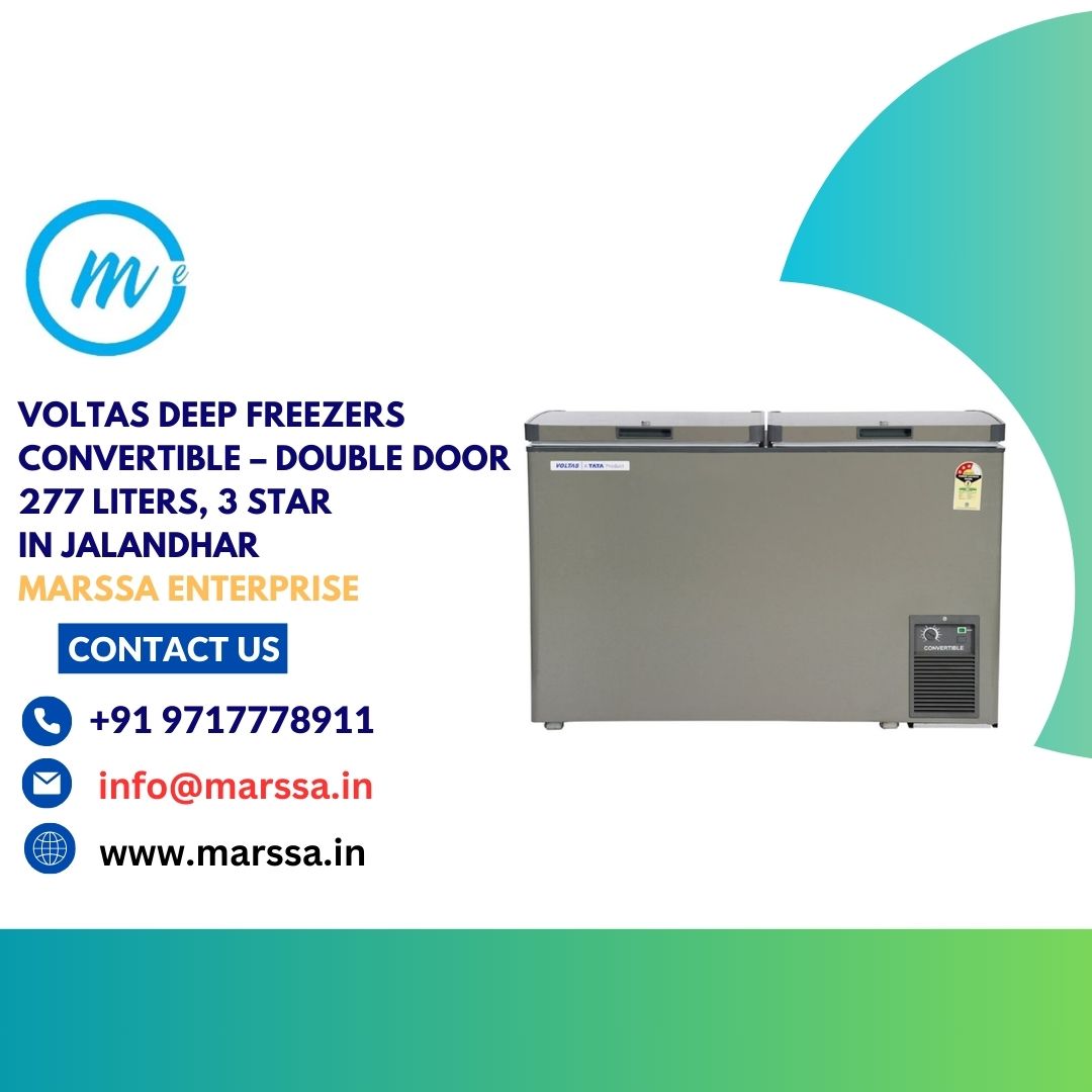 Voltas Deep Freezers Convertible – Double Door 277 Liters, 3 Star in Jalandhar Marssa Enterprise