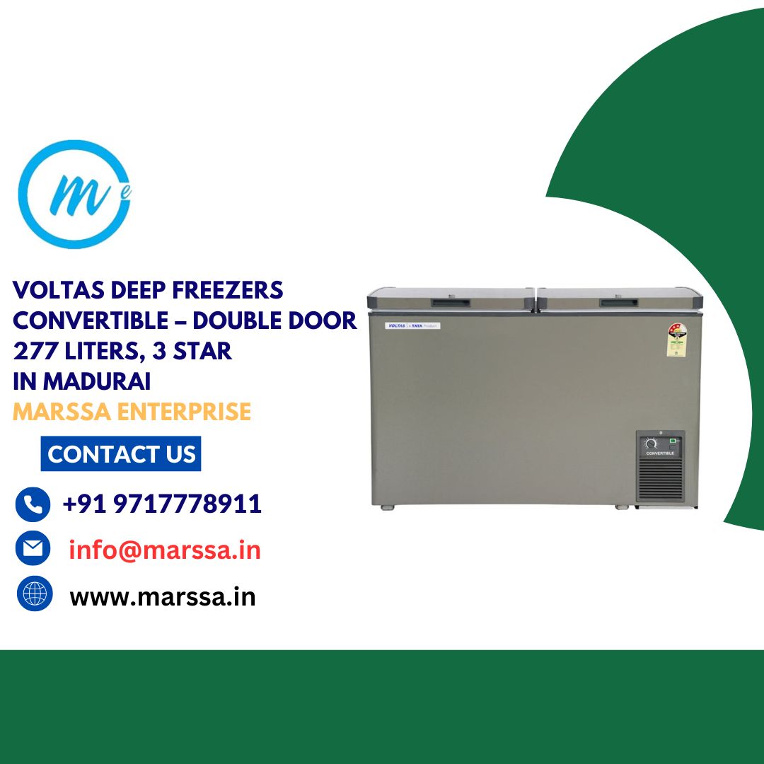 Voltas Deep Freezers Convertible – Double Door 277 Liters, 3 Star in Madurai Marssa Enterprise