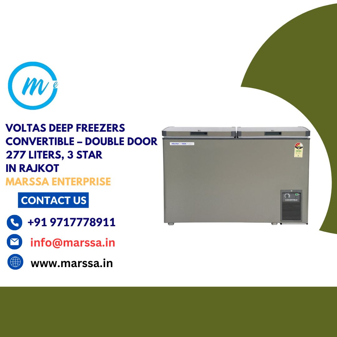 Voltas Deep Freezers Convertible – Double Door 277 Liters, 3 Star in Rajkot Marssa Enterprise