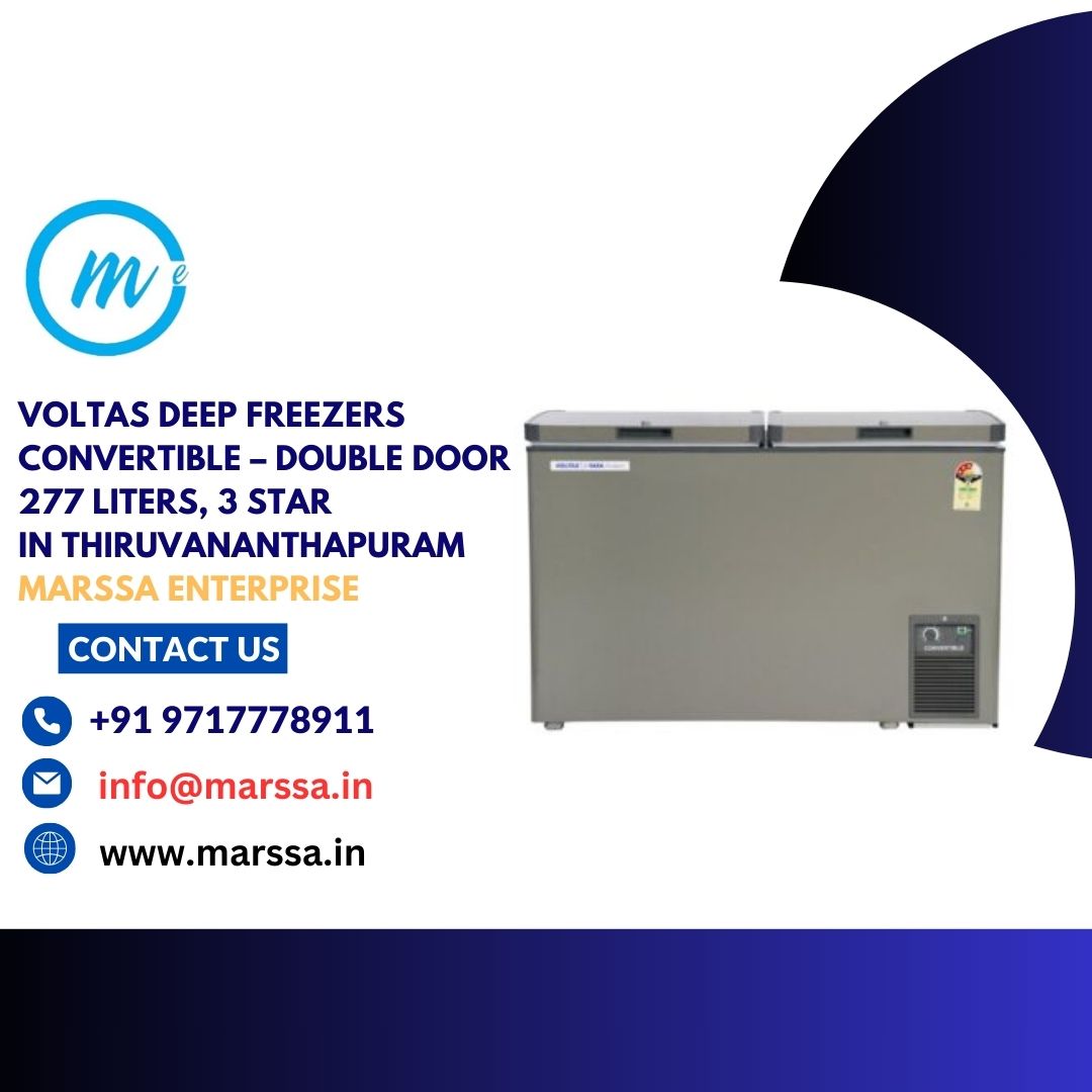 Voltas Deep Freezers Convertible – Double Door 277 Liters, 3 Star in Thiruvananthapuram Marssa Enterprise