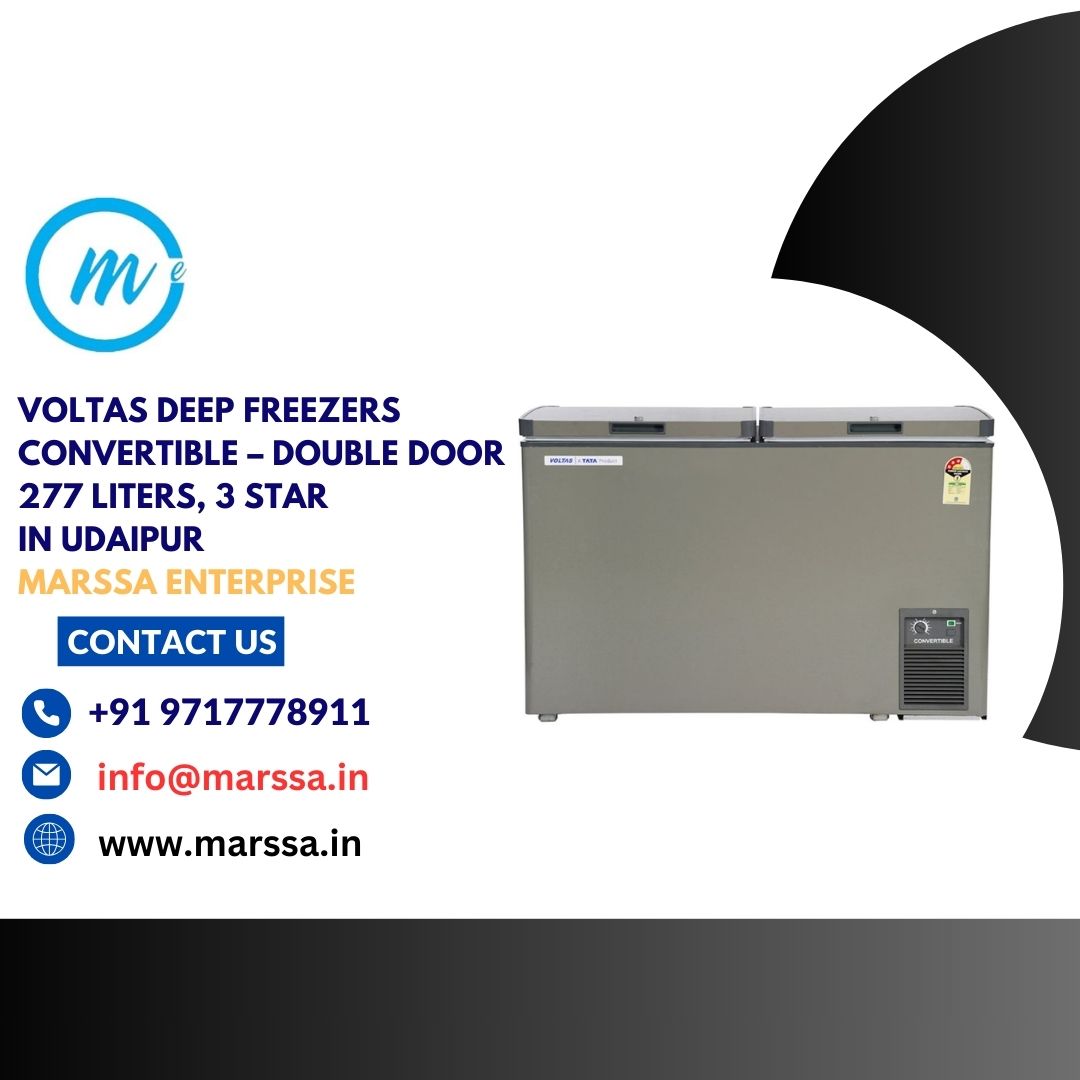 Voltas Deep Freezers Convertible – Double Door 277 Liters, 3 Star in Udaipur Marssa Enterprise