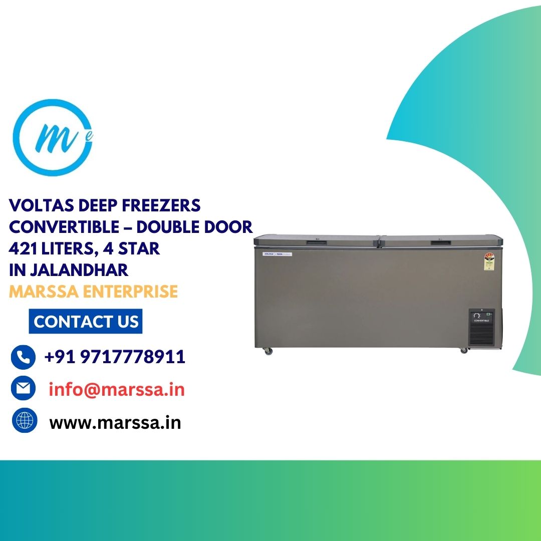 Voltas Deep Freezers Convertible – Double Door 421 Liters, 4 Star in Jalandhar Marssa Enterprise