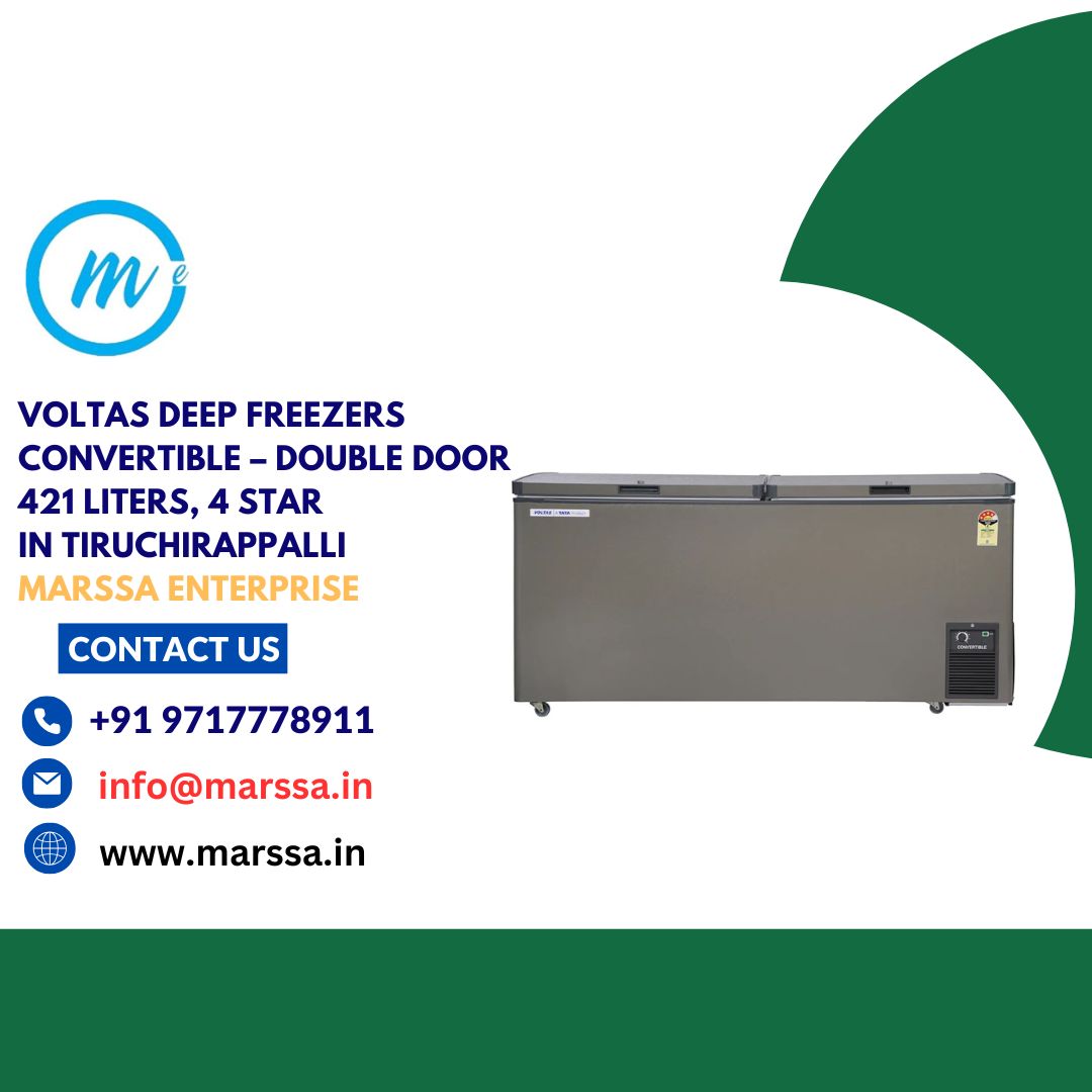 Voltas Deep Freezers Convertible – Double Door 421 Liters, 4 Star in Tiruchirappalli Marssa Enterprise