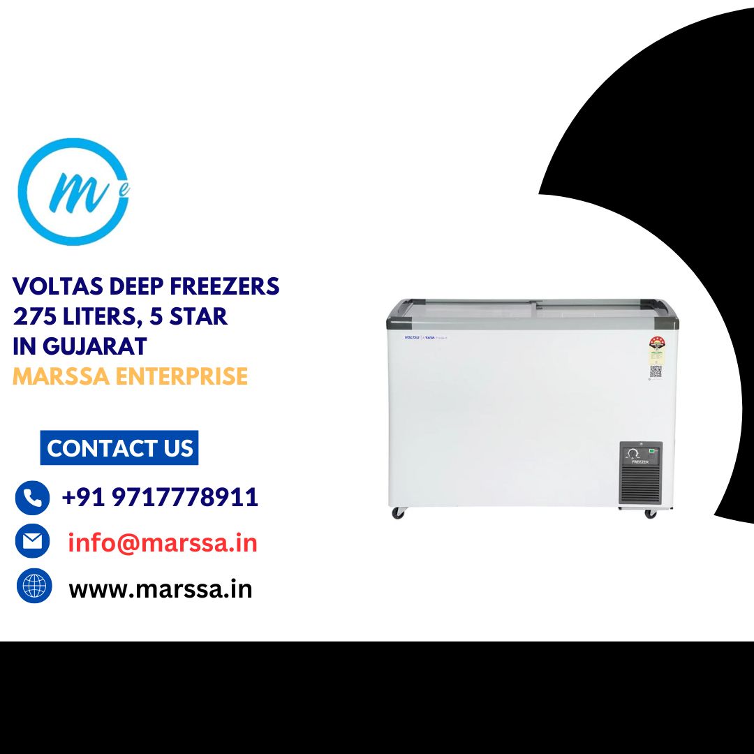 Voltas Deep Freezers 275 Liters, 5 Star in Gujarat Marssa Enterprise