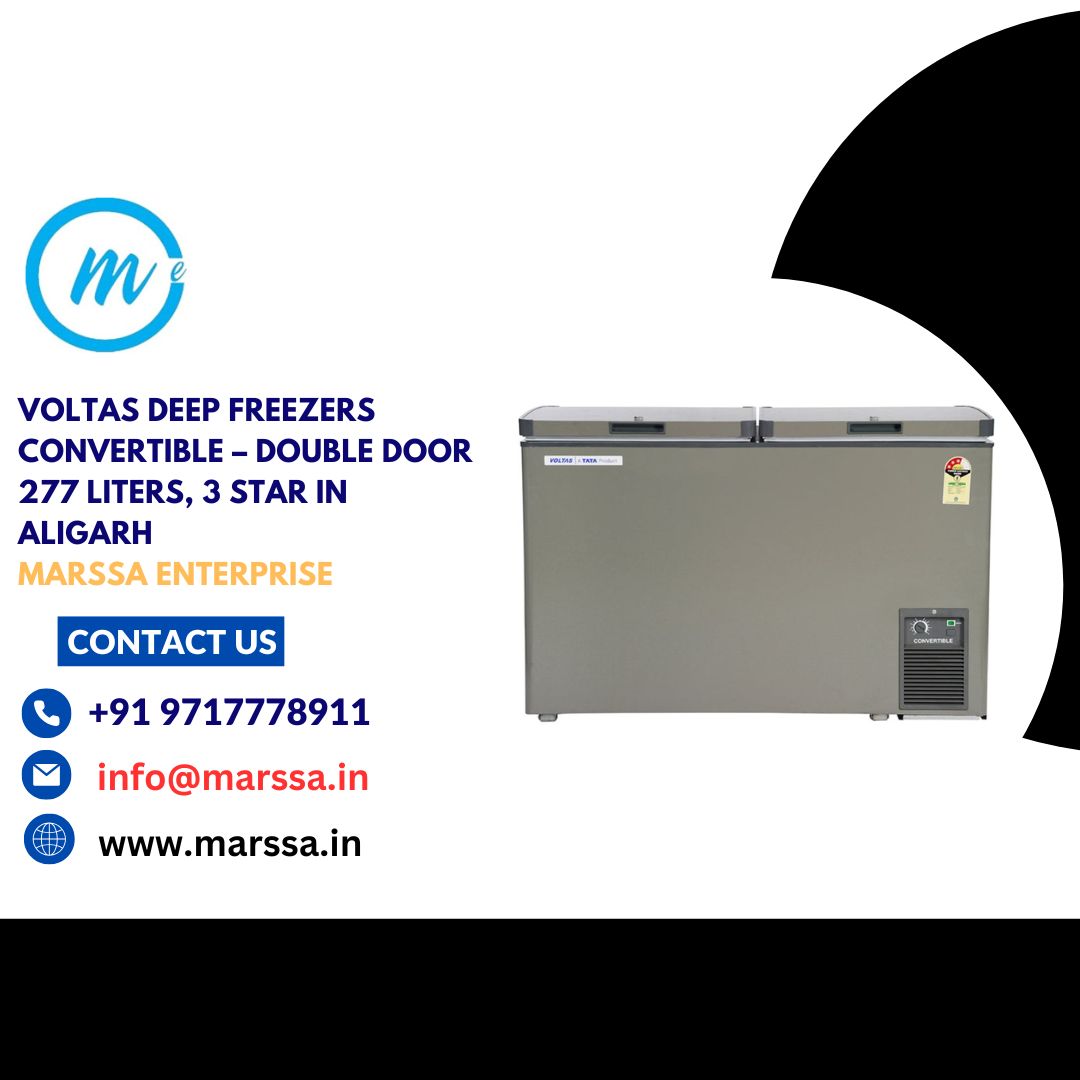 Voltas Deep Freezers Convertible – Double Door 277 Liters, 3 Star in Aligarh Marssa Enterprise