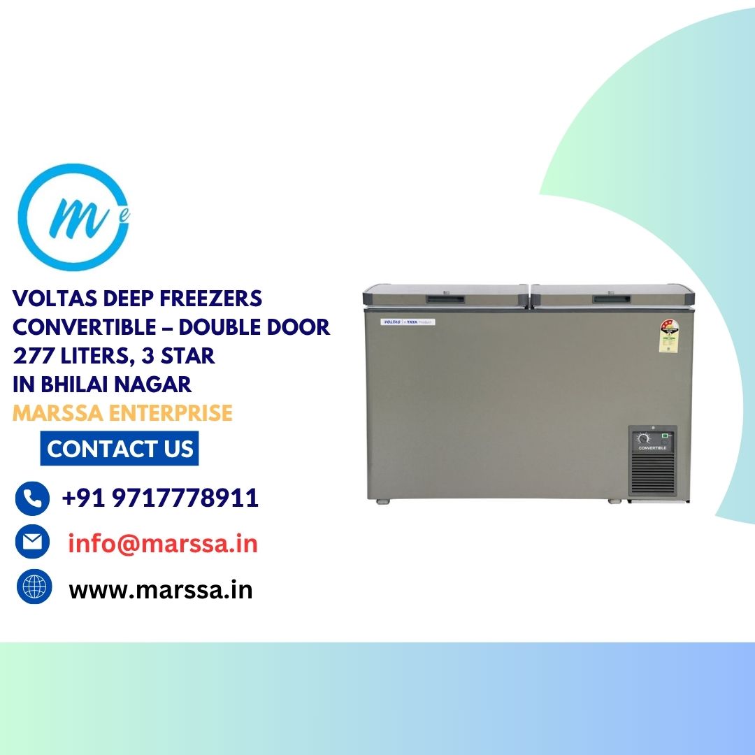 Voltas Deep Freezers Convertible – Double Door 277 Liters, 3 Star in Bhilai Nagar Marssa Enterprise