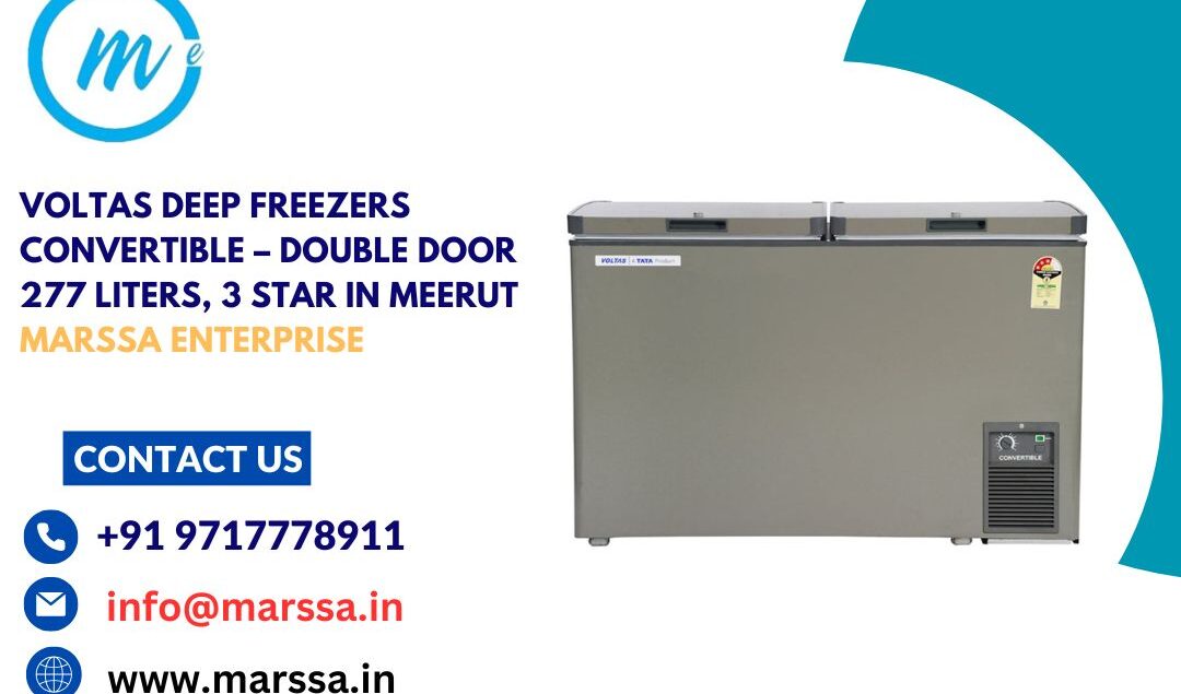 Voltas Deep Freezers Convertible – Double Door 277 Liters, 3 Star in Meerut Marssa Enterprise