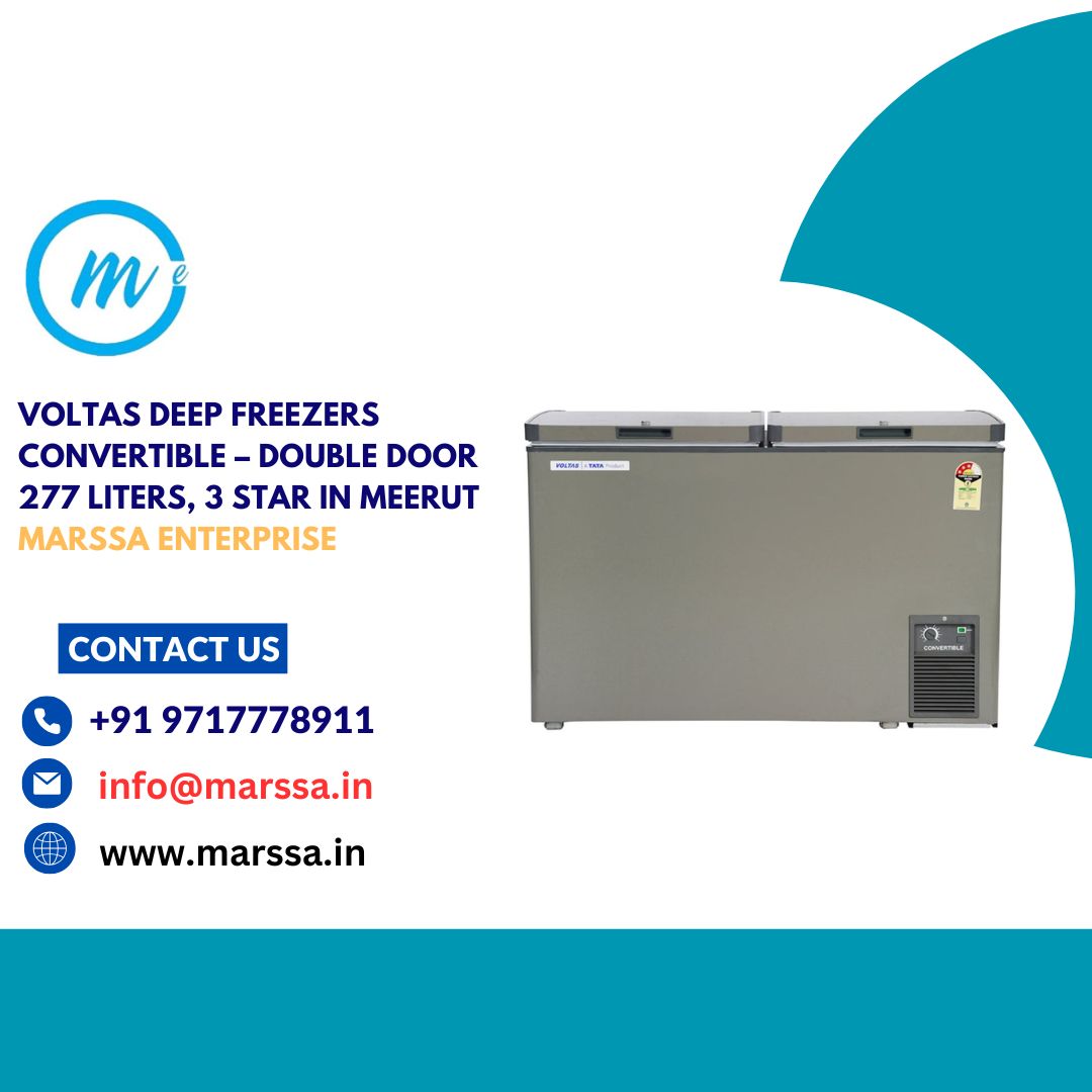 Voltas Deep Freezers Convertible – Double Door 277 Liters, 3 Star in Meerut Marssa Enterprise