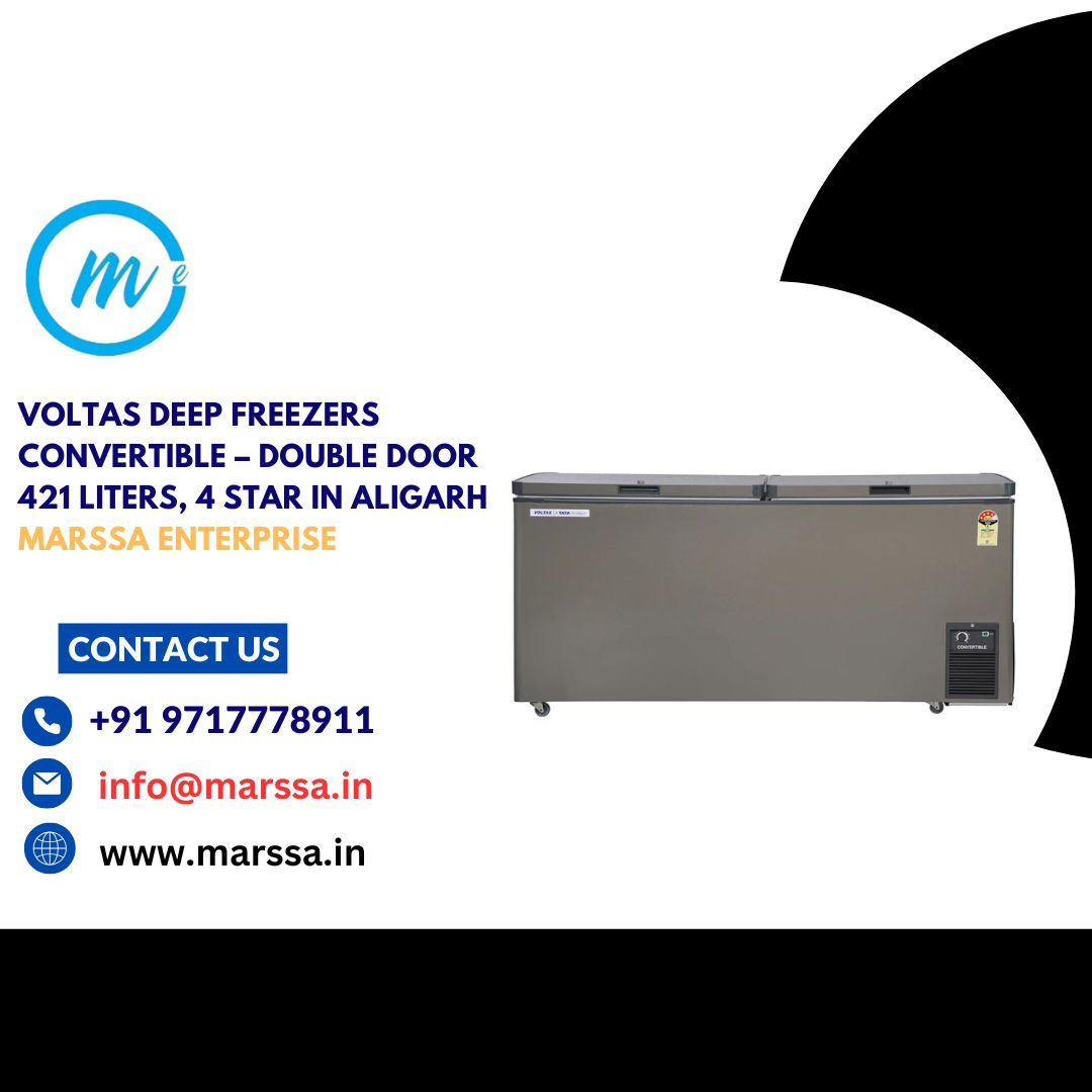Voltas Deep Freezers Convertible – Double Door 421 Liters, 4 Star in Aligarh Marssa Enterprise