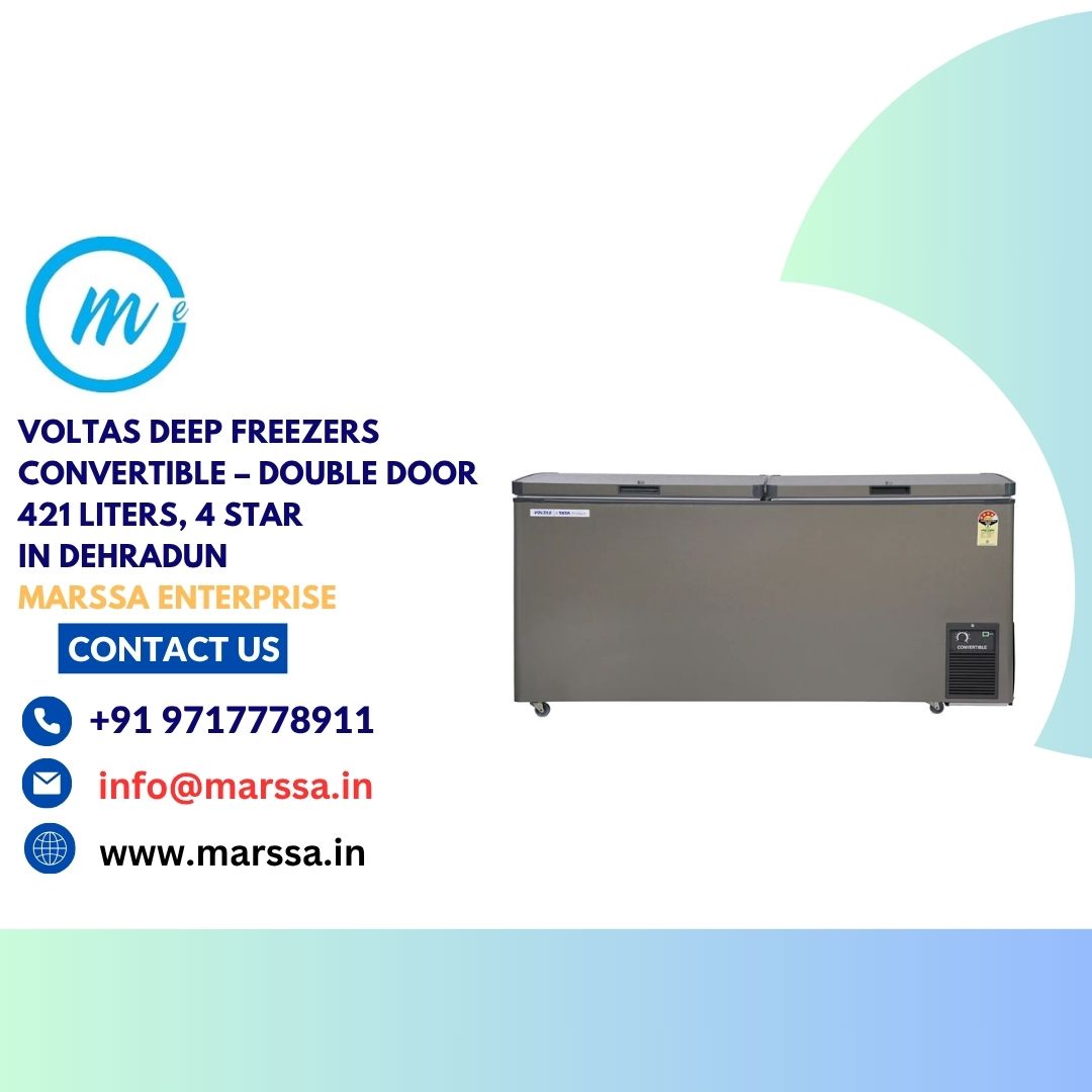 Voltas Deep Freezers Convertible – Double Door 421 Liters, 4 Star in Dehradun Marssa Enterprise